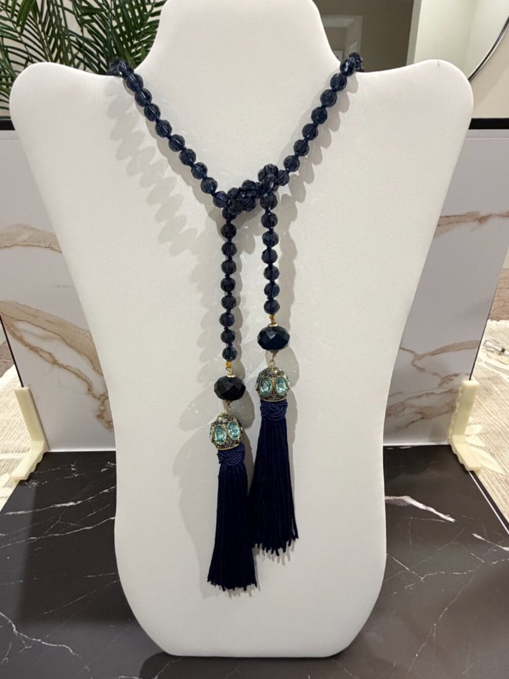 HEIDI DAUS "HOW SUITE IT IS" 3-STRAND NECKLACE | BLUE/AQUA | NWOT - Picture 12 of 15